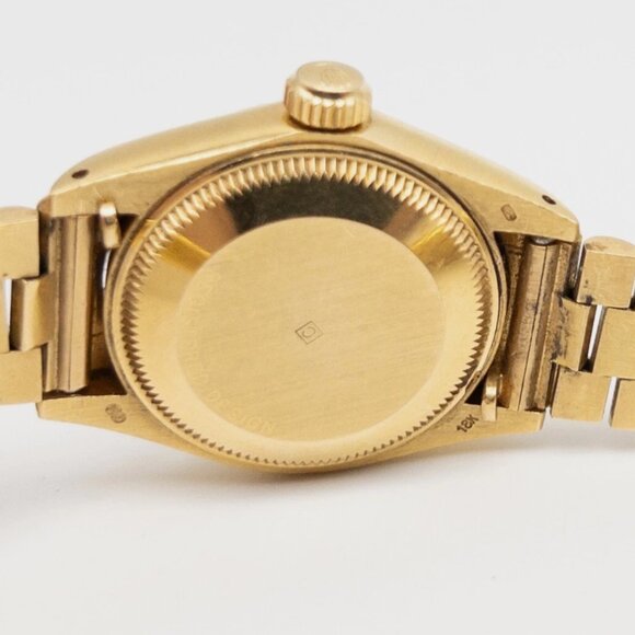 ROLEX DATEJUST Champagne PRESIDENT 18k Yellow Gold Ladies Watch main image 7
